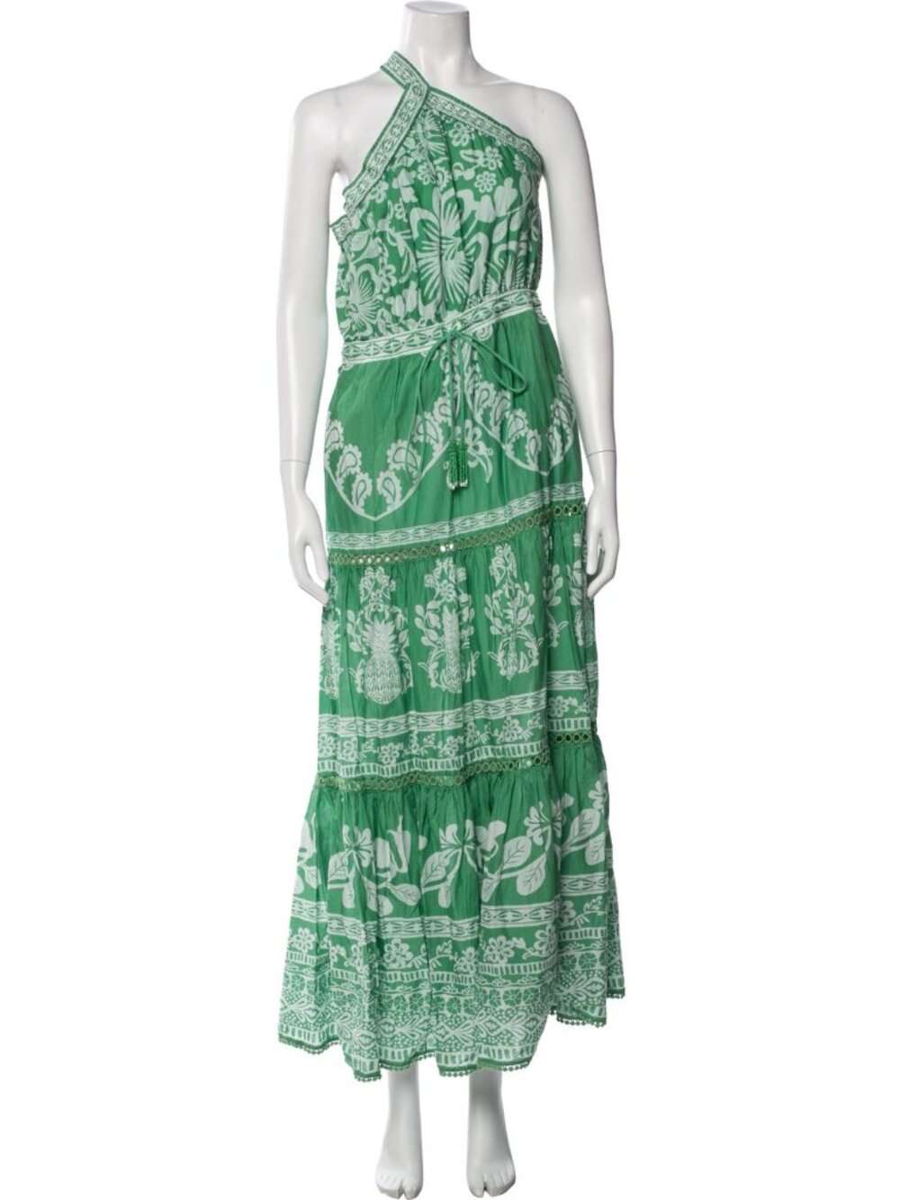 NWT FARM RIO Sweet Garden Green Maxi Dress in Size L